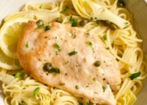 Chicken Piccata with Artichoke Hearts