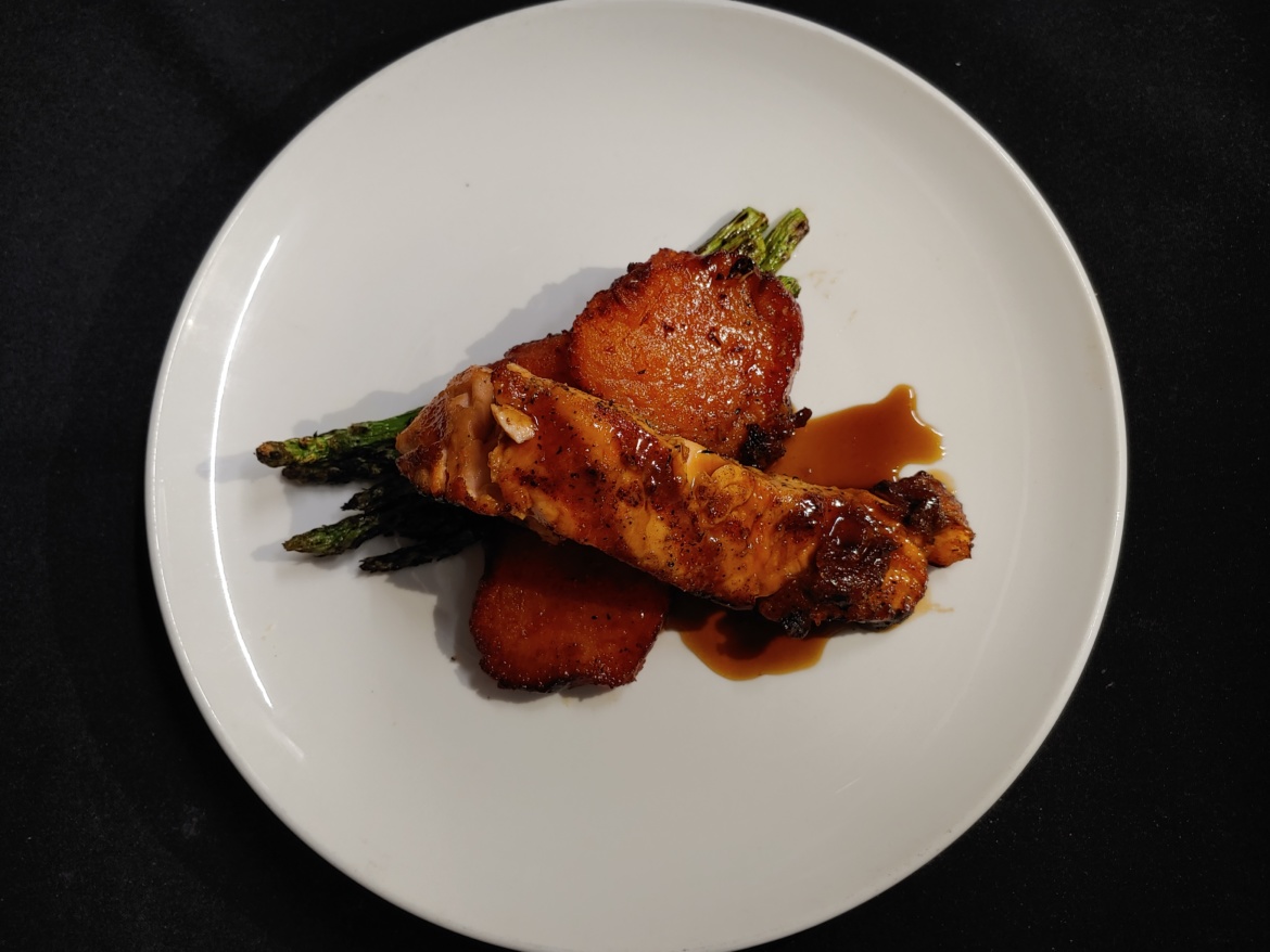 Bourbon Glazed Salmon