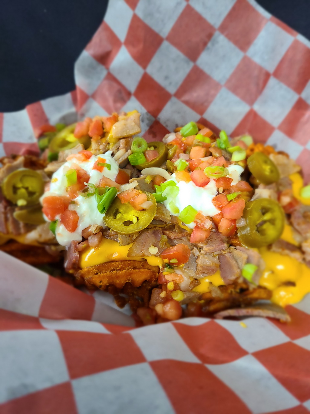 Sweet Potato Nachos with Brisket